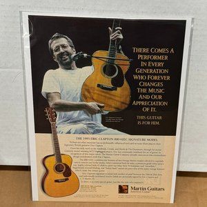 Eric Clapton - Martin Guitars - 000-42EC Signature - 1995 Print Advertisement
